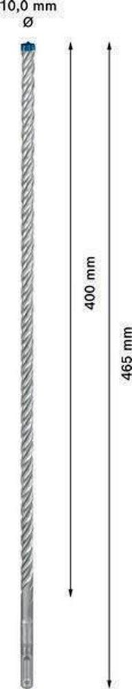 Hammerbohrer Expert SDS-7X Ø 10,0 mm Arbeits-L.400 mm L.465 mm SDS-plus 1 Stück Hammerbohrer Expert SDS-7X Ø 10,0 mm Arbeits-L.400 mm L.465 mm SDS-plus 1 Stück
