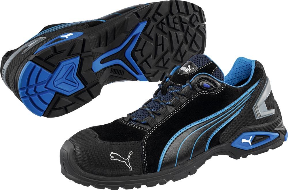 Sicherheitsschuh Rio Black Low Größe 40 schwarz/blau S3L FO SR DIN EN ISO 20345 Veloursleder