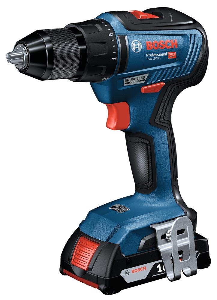 BOSCH Akku-Bohrschrauber GSR 18V-55, 2x ProCORE 18V 4.0Ah, GAL 18V-40, in L-Boxx