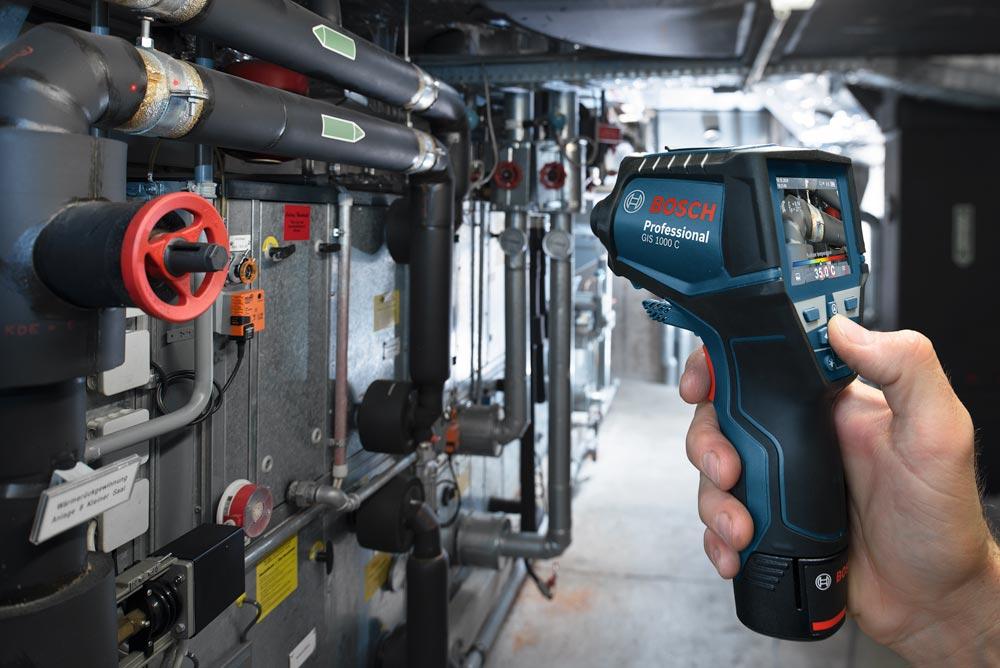 BOSCH Akku-Thermodetektor 12 V GIS 1000 C inkl. Batterrien (ohne Akku/Ladegerät)