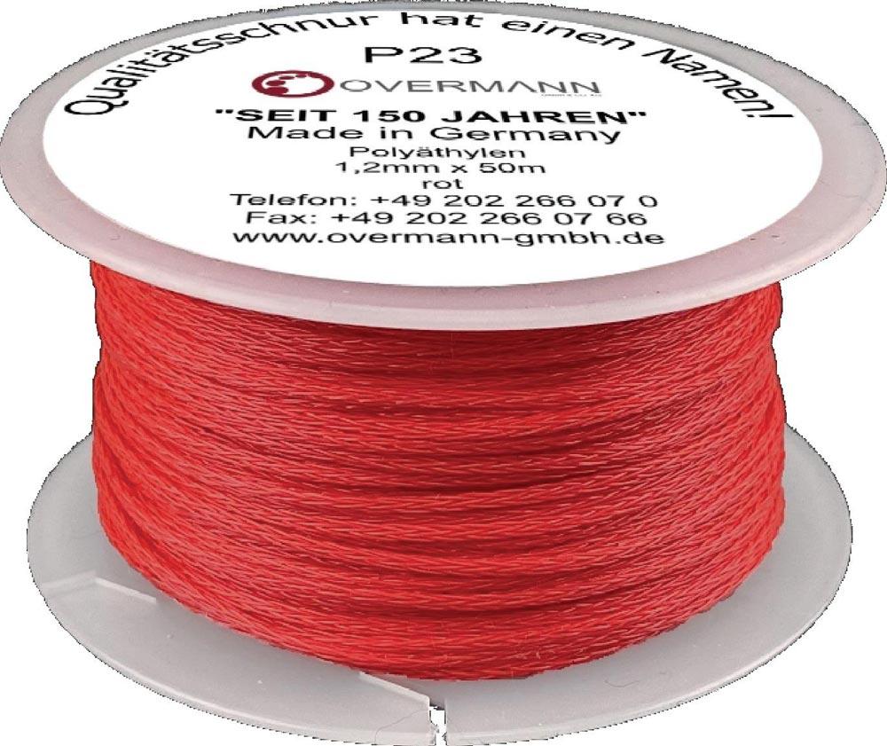 Maurerschnur Länge 100 m Ø 2 mm 35 kg Polyethylen rot