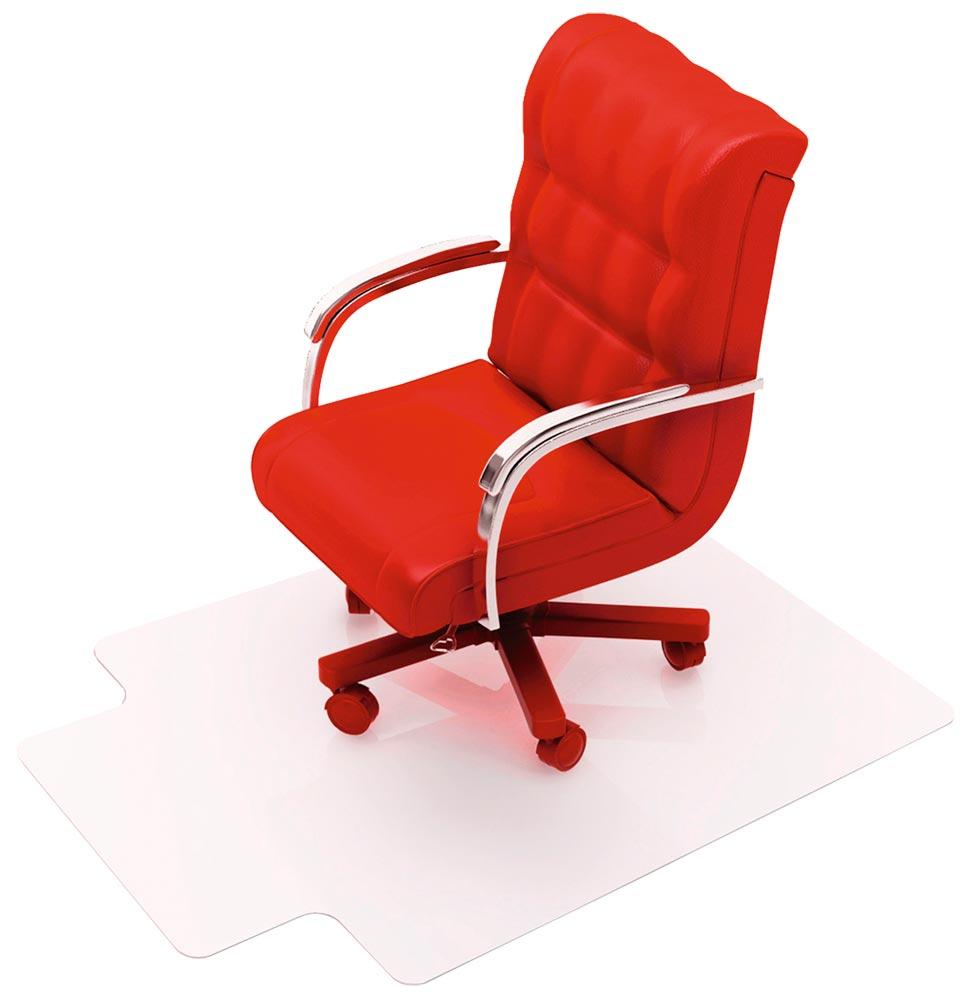 Antistatik-Bodenschutzmatte, Vinyl, LxB 1500x1160 mm, transparent, für Hartböden