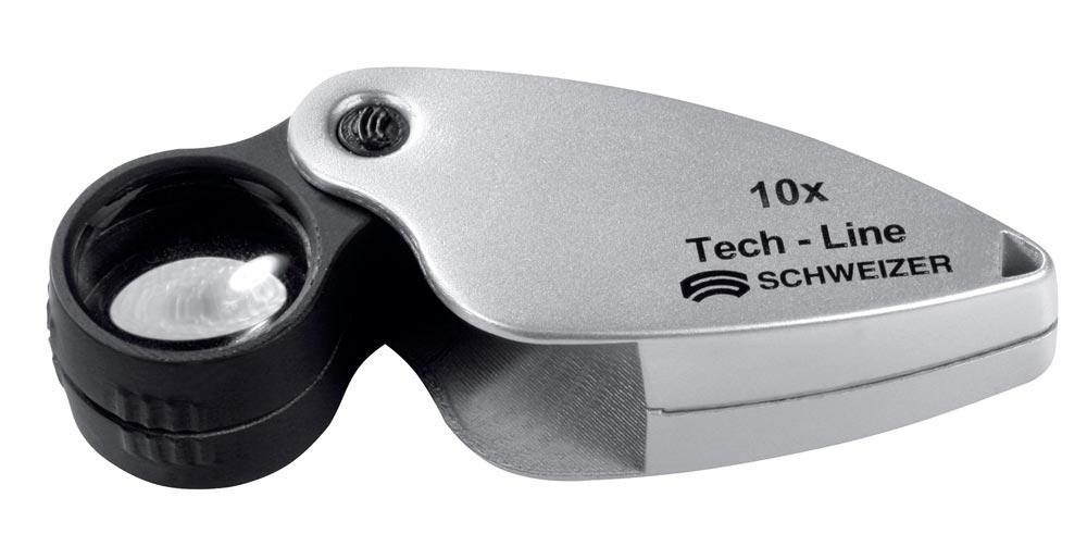 Einschlaglupe Tech-Line Vergrößerung 10x Linsen-Ø 22,8 mm Einschlaglupe Tech-Line Vergrößerung 10x Linsen-Ø 22,8 mm
