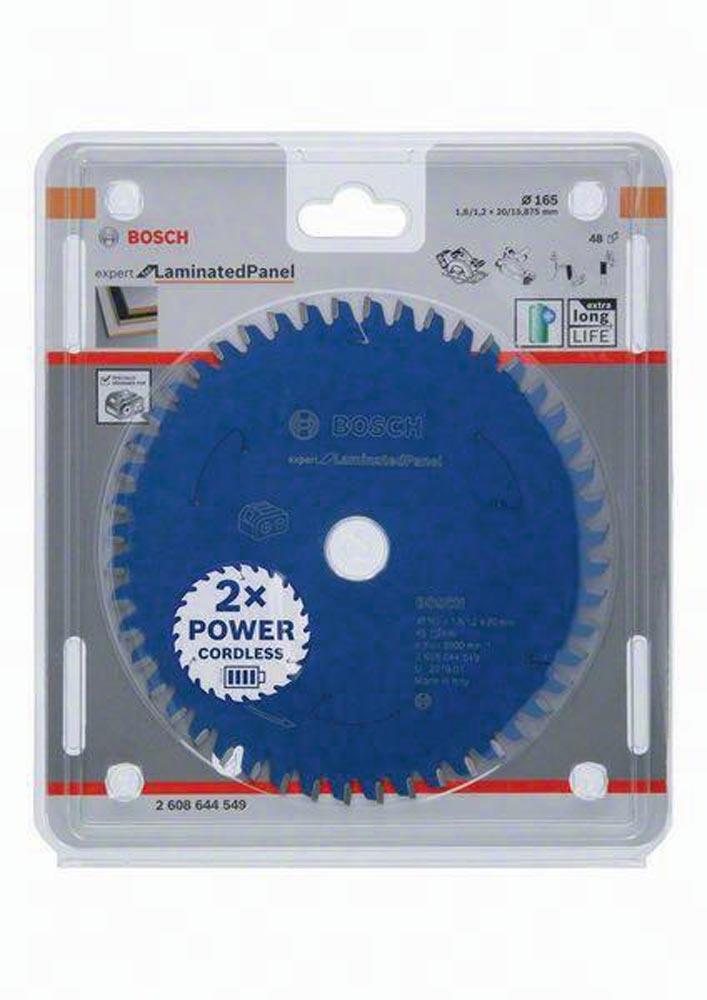 Kreissägeblatt Außen-Ø 165 mm Zähnezahl 48 WZ Bohrung 20 mm Schnittbreite 1,8 mm HM