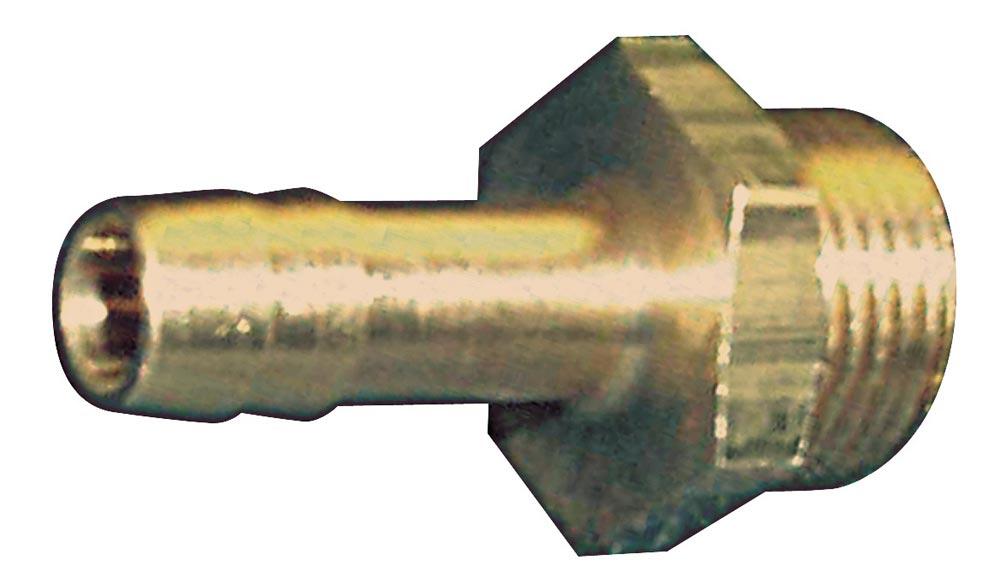 Gewindetülle Messing Außengewinde G 1/4  LW 9