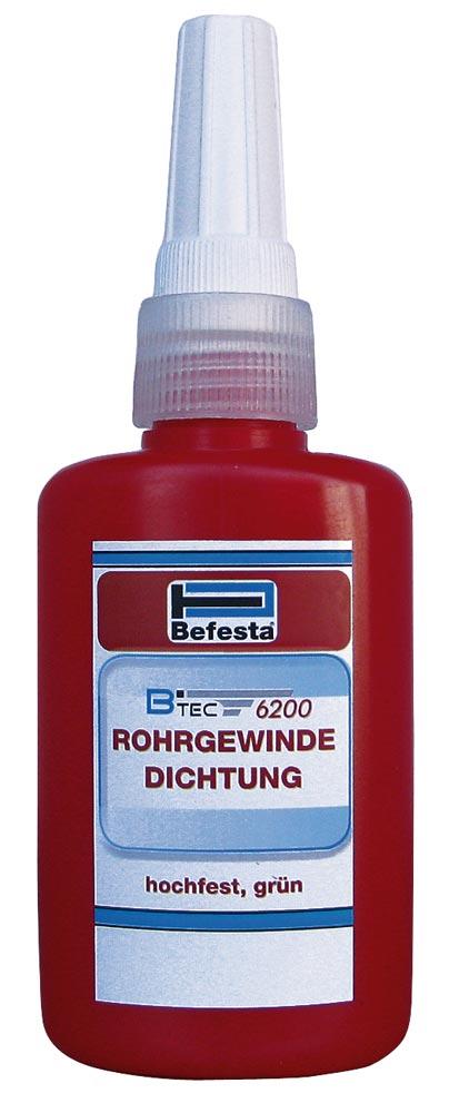 Rohrgewindedichtung Btec 6200, 50 ml-Flasche, hochfest, hochtemperaturfest, grün