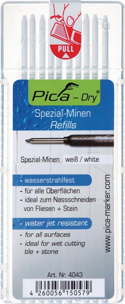 Minenset Pica-Dry 10x weiß wasserstrahlfest 10 Minen / Set
