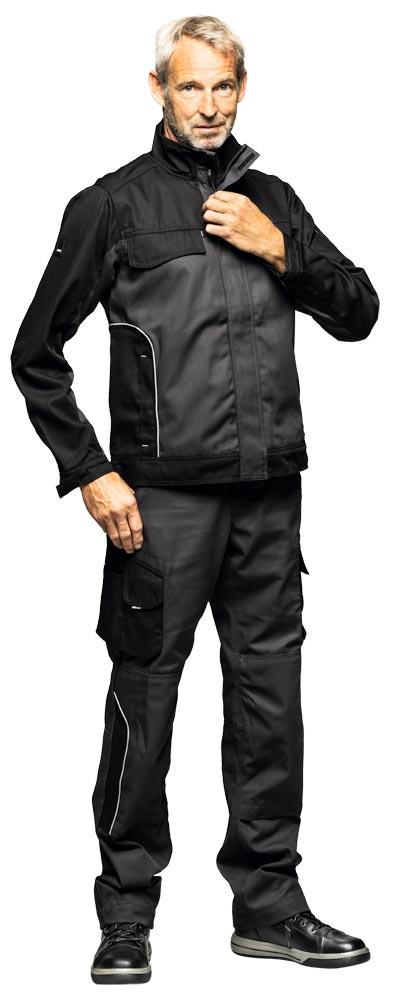 Arbeitshose Twill BRUNO, anthrazit-schwarz Gr. 86 Arbeitshose Twill BRUNO, anthrazit-schwarz Gr. 86