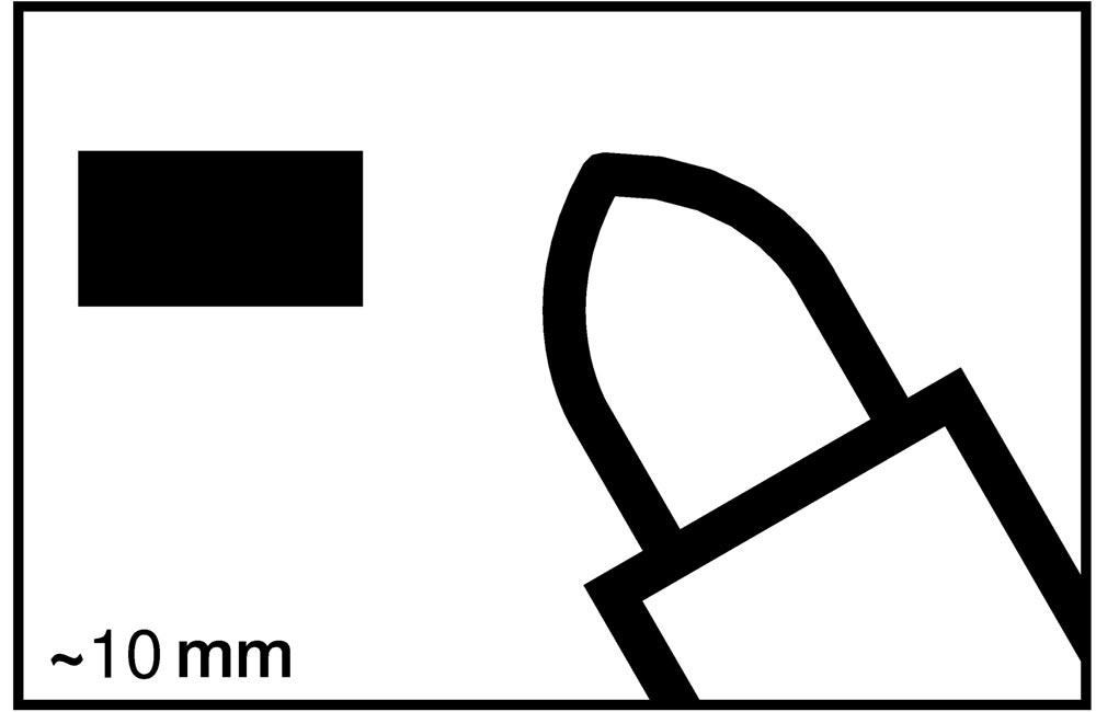 Industrie-Pastenmarker 950 weiß Strichbreite 10 mm Rundspitze