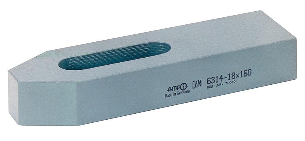 Spanneisen DIN 6314 für T-Nut 12 + 14 + 16 mm Länge 100 mm