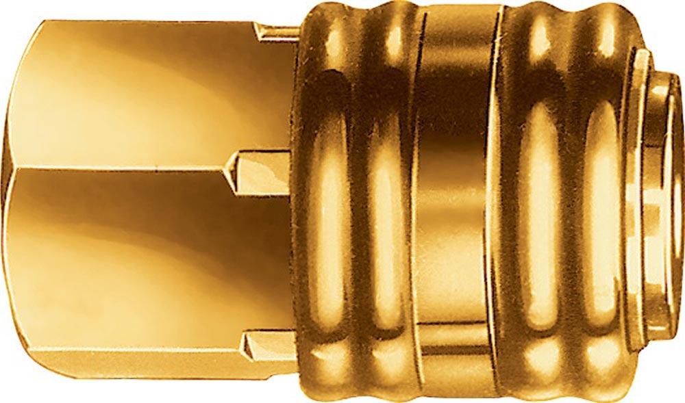 Schnellverschlusskupplung DN 7,2, Innengewinde Messing Gewinde G 1/8  8,85 mm