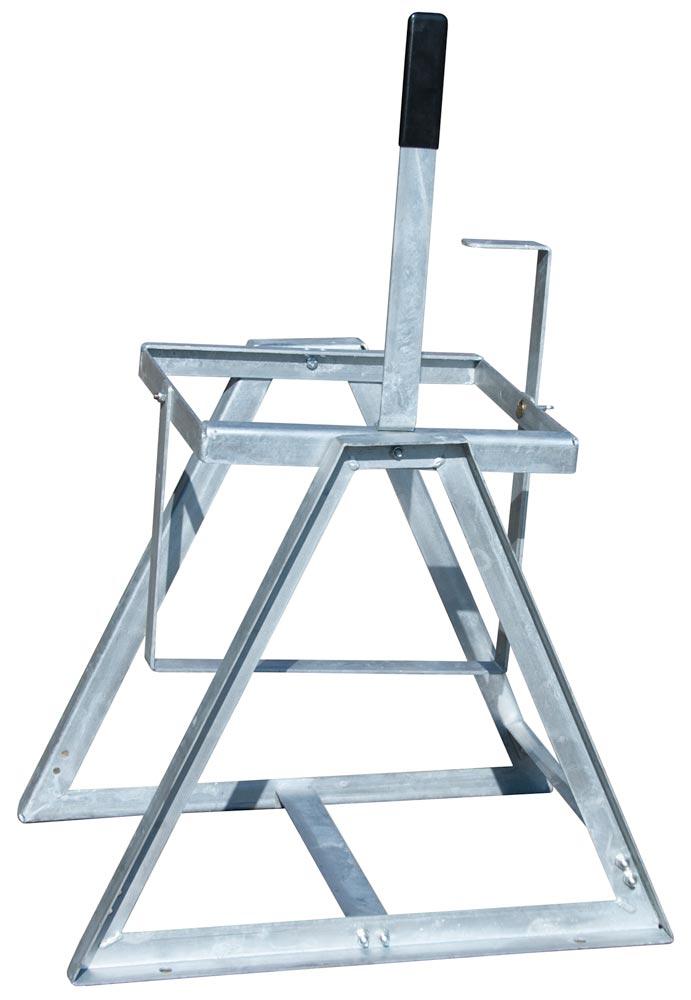 Fassausgießer für 25 l Kanister, Gewicht 6 kg, LxBxH 520x375x785 mm, feuerverzinkt