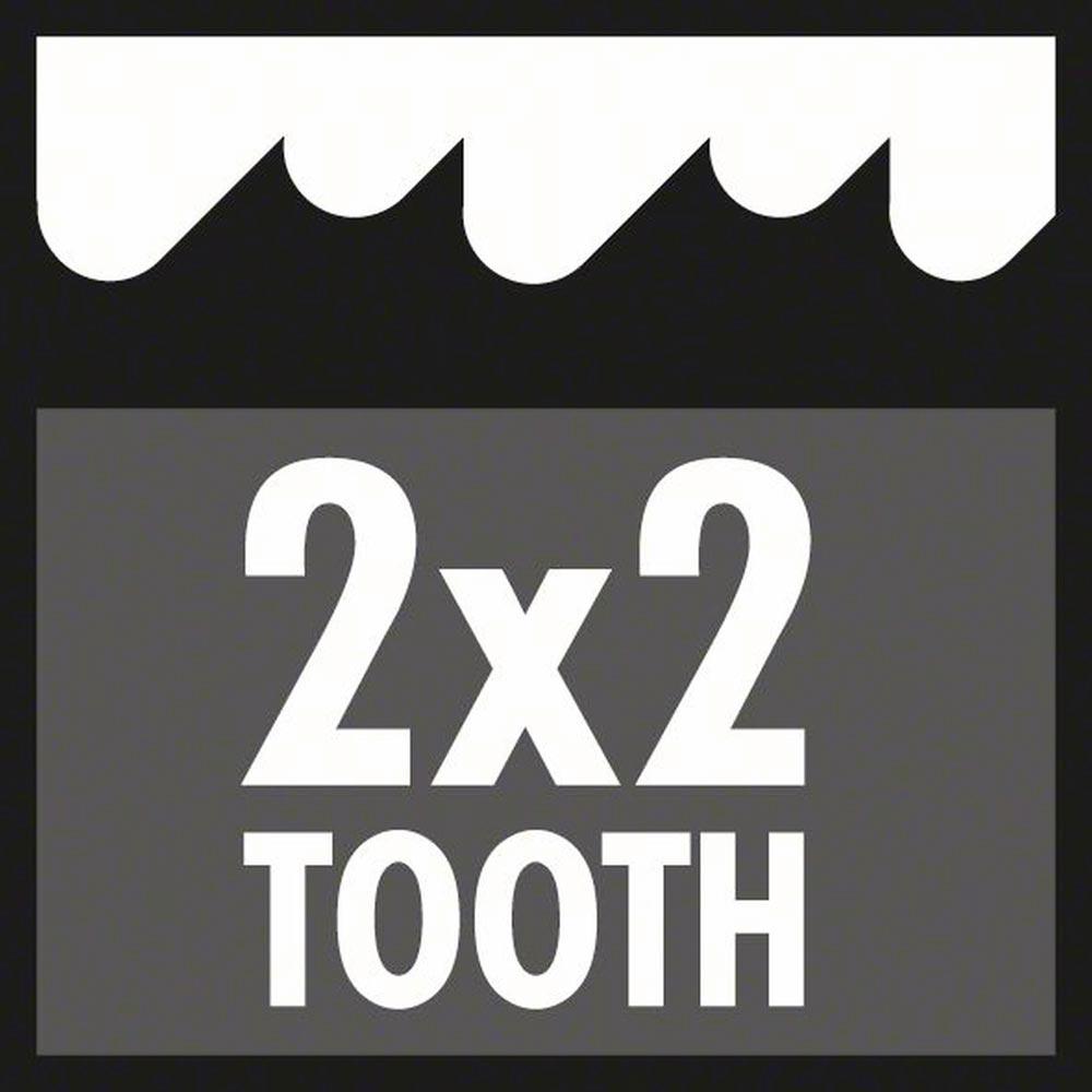 Säbelsägeblatt S 1226 CHF Länge 300 mm Breite 25 mm Zahnteilung TPI 8+10 2,5+3,2 mm 2 x 2 Geometrie 5er Pack