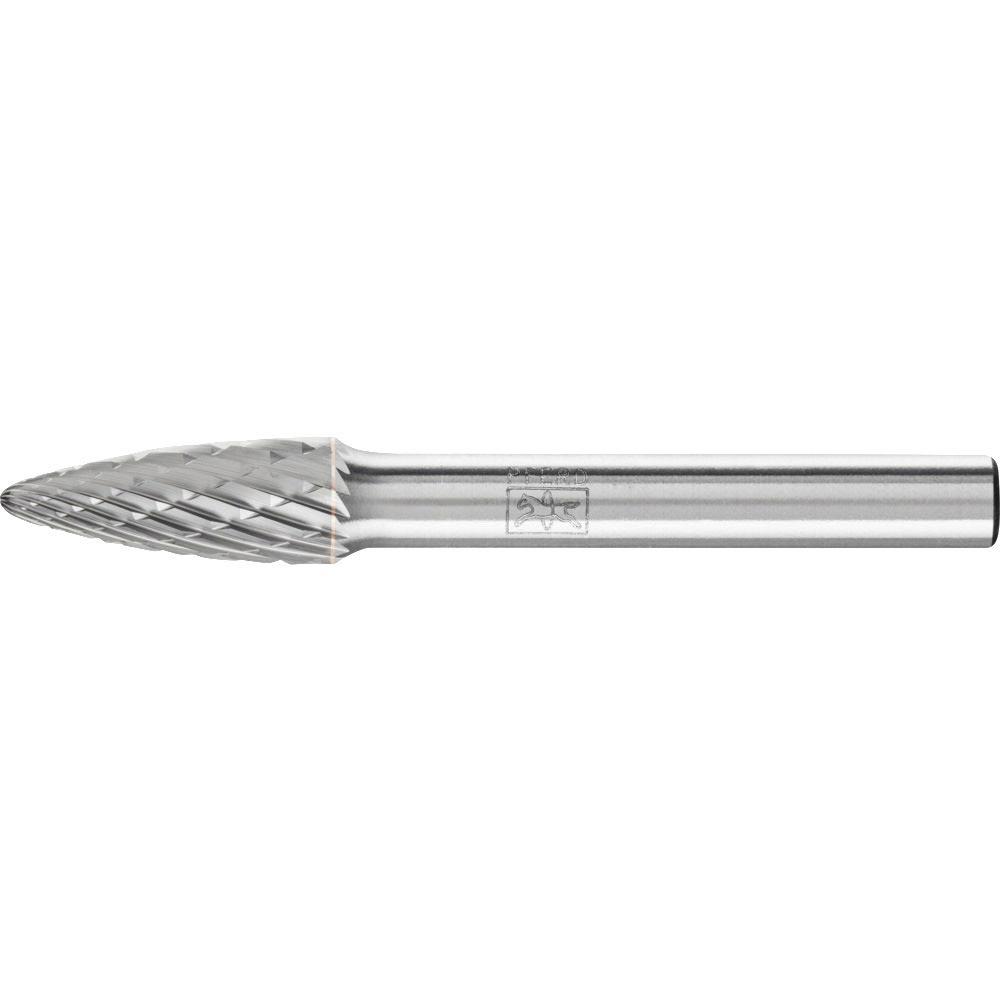 Frässtift RBF Ø 8 mm Kopflänge 20 mm Schaft-Ø 6 mm Hartmetall Verzahnung 3 PLUS