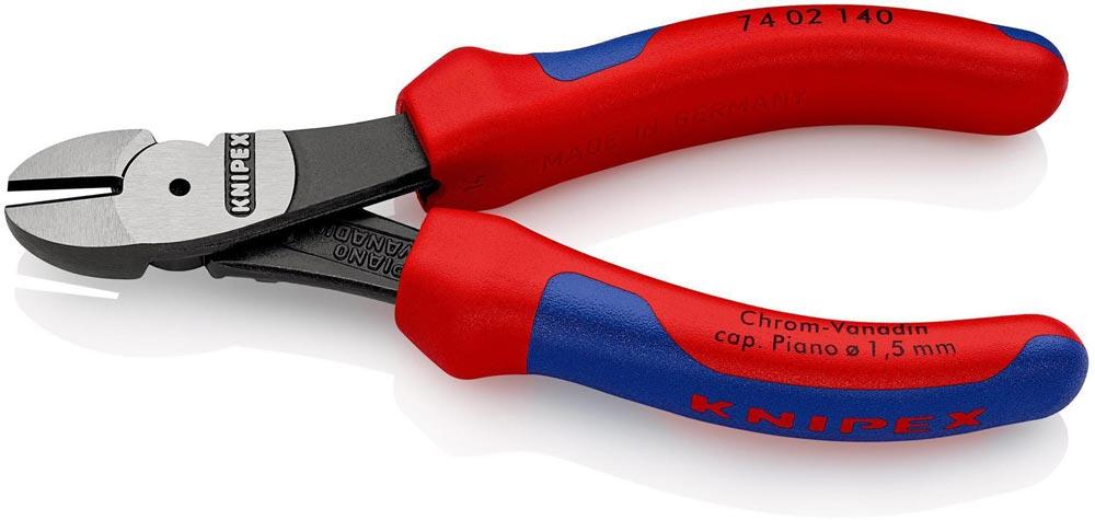 Kraftseitenschneider Länge 140 mm poliert Form 0 Mehrkomponenten-Hüllen