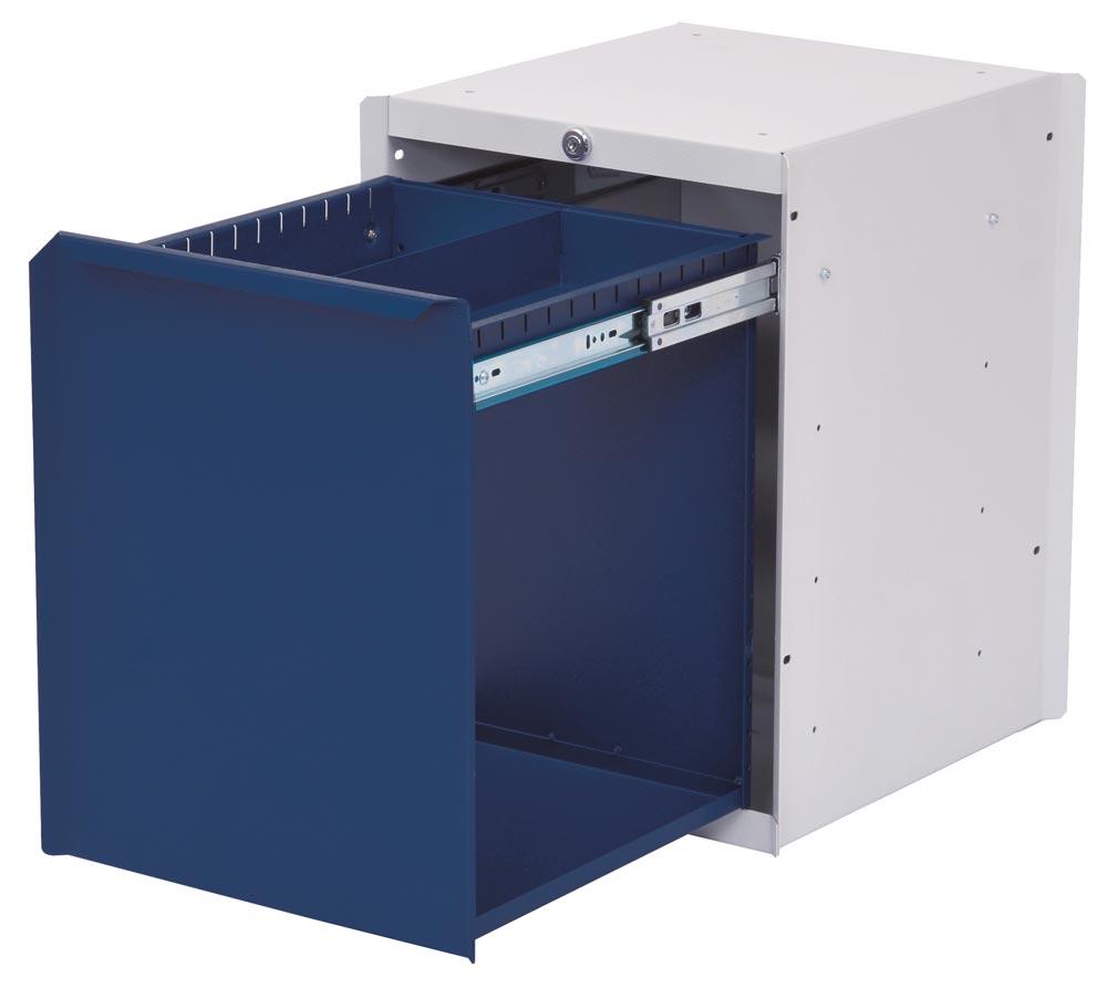 Unterbauschrank, 1 Schublade 400 mm, mit diverser Inneneinrichtung, BxTxH 380x400x500 mm