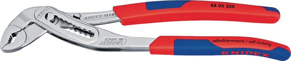 Wasserpumpenzange Alligator® Länge 180 mm Spannweite 36 mm verchromt Mehrkomponenten-Hüllen