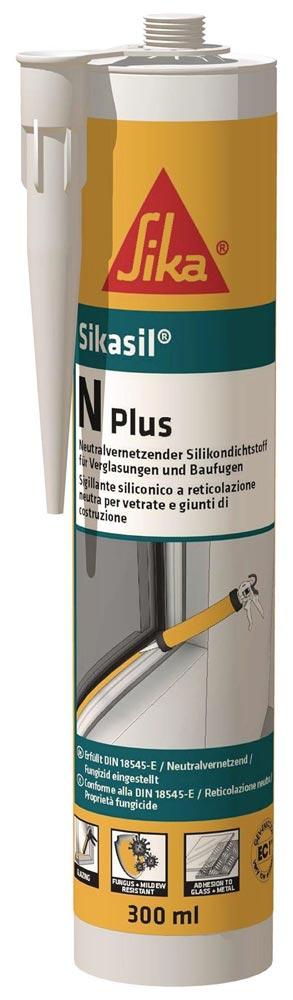 Silicondichtstoff SIKASIL N plus transparent 300 ml Kartusche