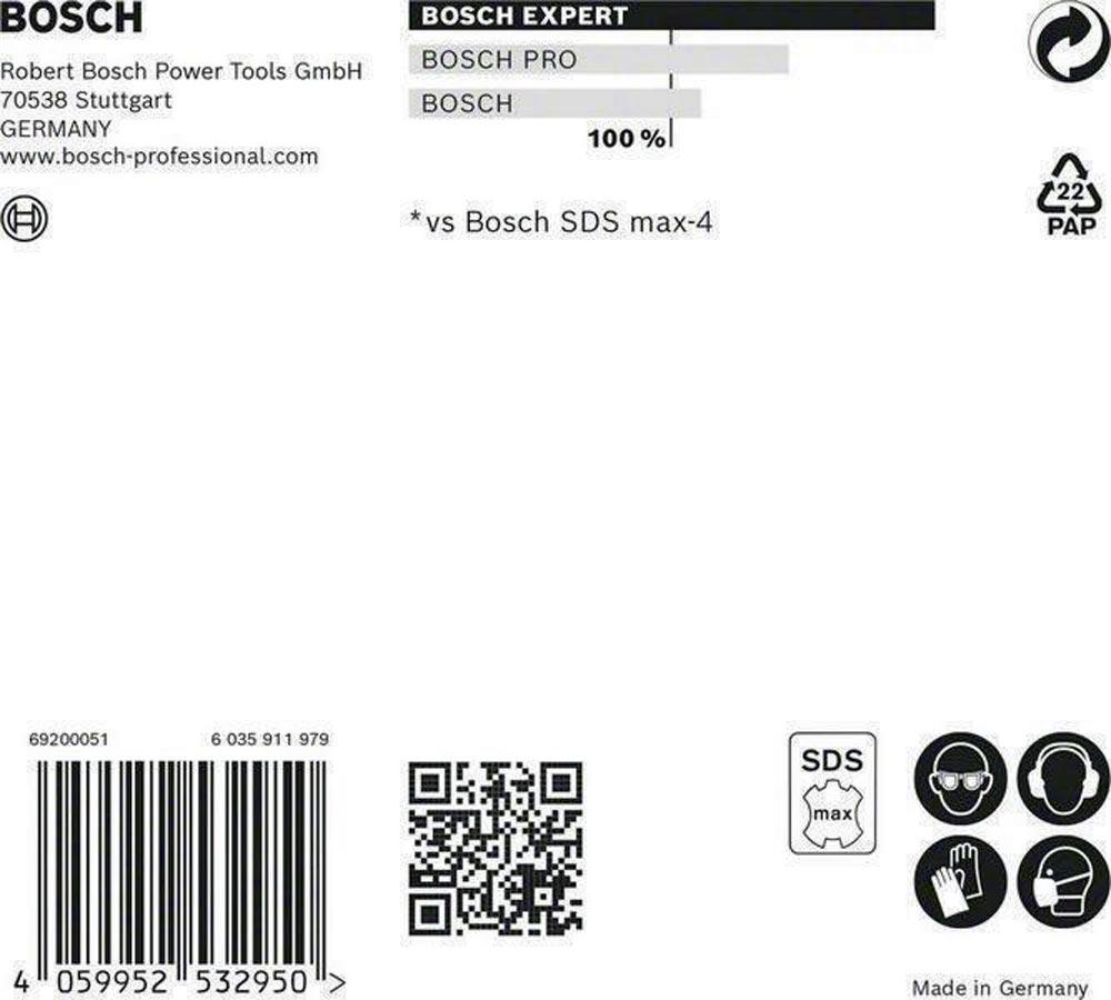 Hammerbohrer Expert SDS max-8X Ø 18 mm Arbeits-L.200 mm L.340 mm SDS max 1 Stück