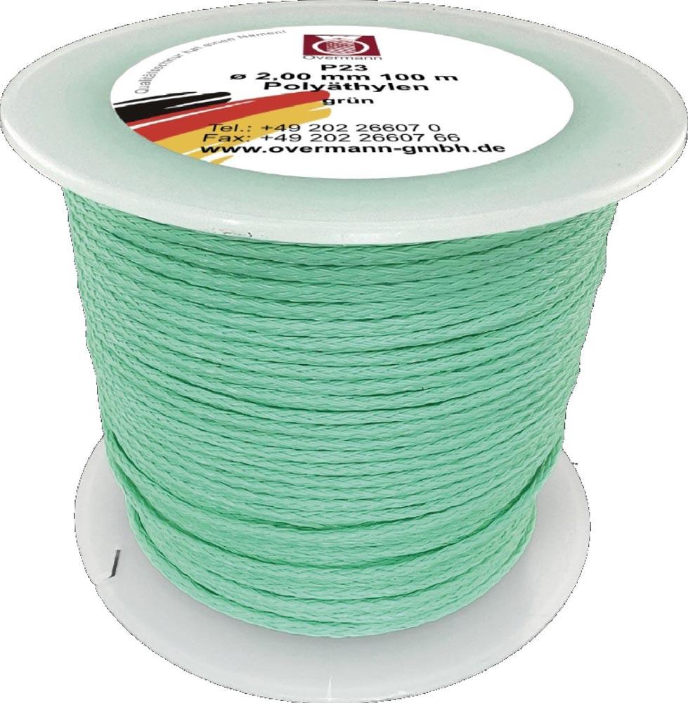 Maurerschnur Länge 100 m Ø 2 mm 35 kg Polyethylen grün