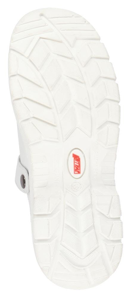 Sicherheitsclogs CLEAN STEP CL Gr. 38 weiß SB SRC Weite 11 Kunstleder widerstandsfähige PU / PU-Laufsohle
