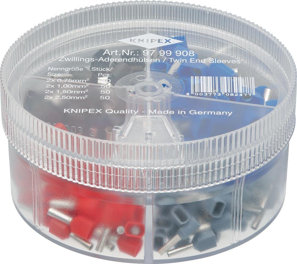 Sortimentsbox 200-teilig 2 x 0,75 - 2 x 2,5 mm Kunststoffbox