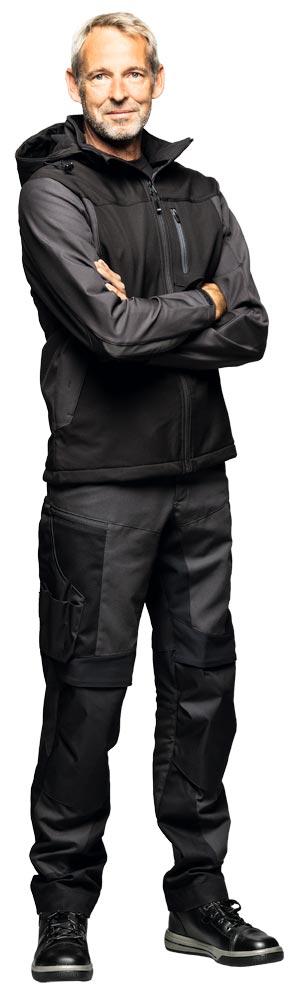 Softshell-Jacke JANNIK,grün-schwarz Gr. 3XL