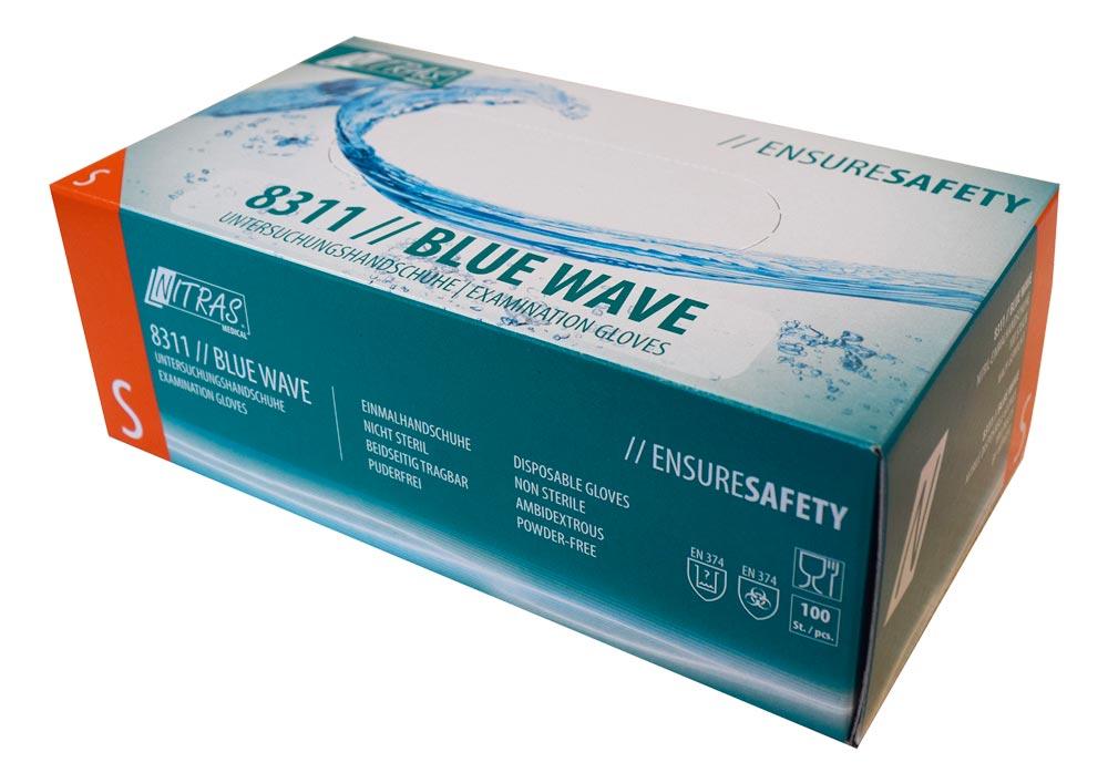Nitril-Einmalhandschuhe, blau, Gr. L, Box a 100 St.