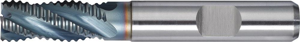 Schaftfräser DIN 844 Typ NR Nenn-Ø 14 mm Einsatzlänge 36 mm HSS-Co5 TiCN DIN 1835 B Schneidenanzahl 4 kurz