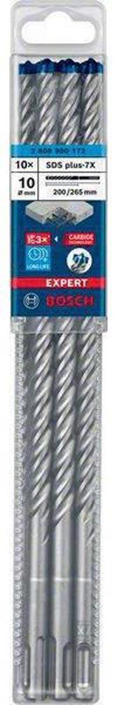 Hammerbohrer Expert SDS-7X Ø 10 mm Arbeits-L.200 mm L.265 mm SDS-plus 10 Stück Hammerbohrer Expert SDS-7X Ø 10 mm Arbeits-L.200 mm L.265 mm SDS-plus 10 Stück