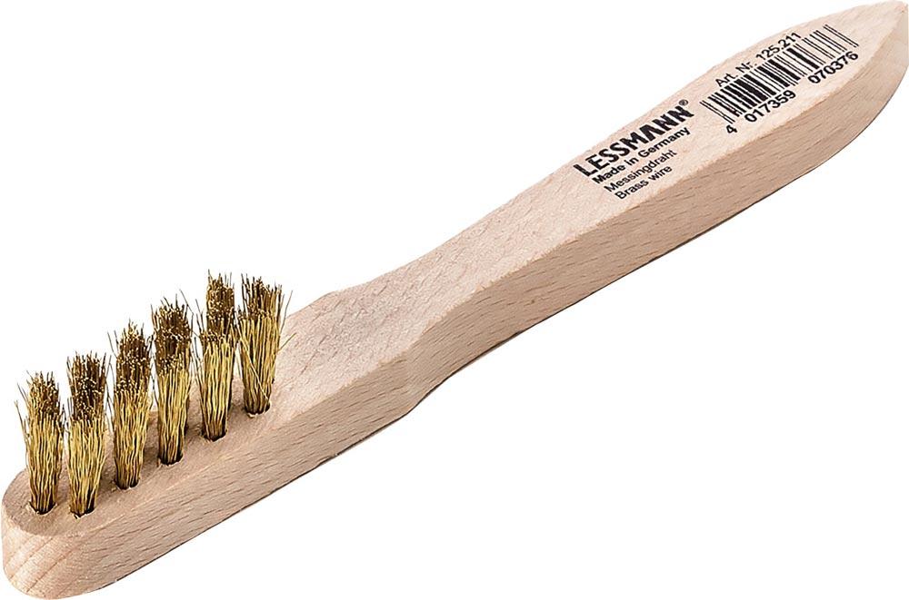 Zündkerzenbürste Länge 150 mm 0,15 mm Messingdraht gewellt 3-reihig Beutel
