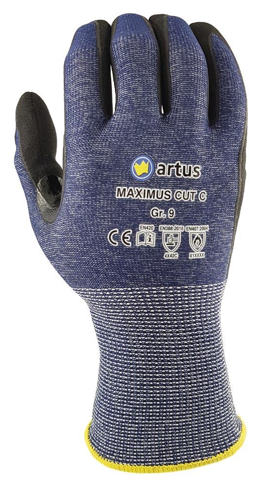 Schnittschutz-Handschuhe artus Maximus Cut C, Gr.9
