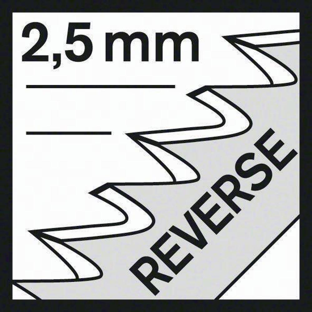 Stichsägeblatt T 101 BR Gesamtlänge 100 mm Zahnteilung 2,5 mm HCS 5 Stück / Karte