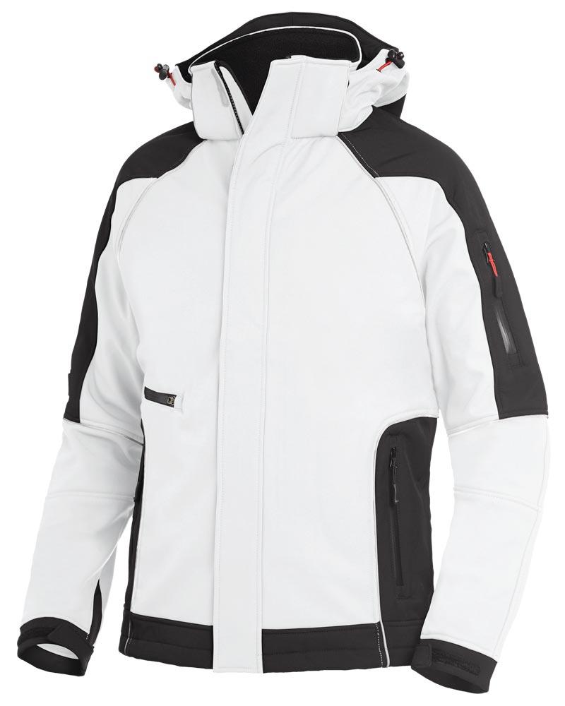 Softshell-Jacke WALTER, weiß-anthrazit Gr. M