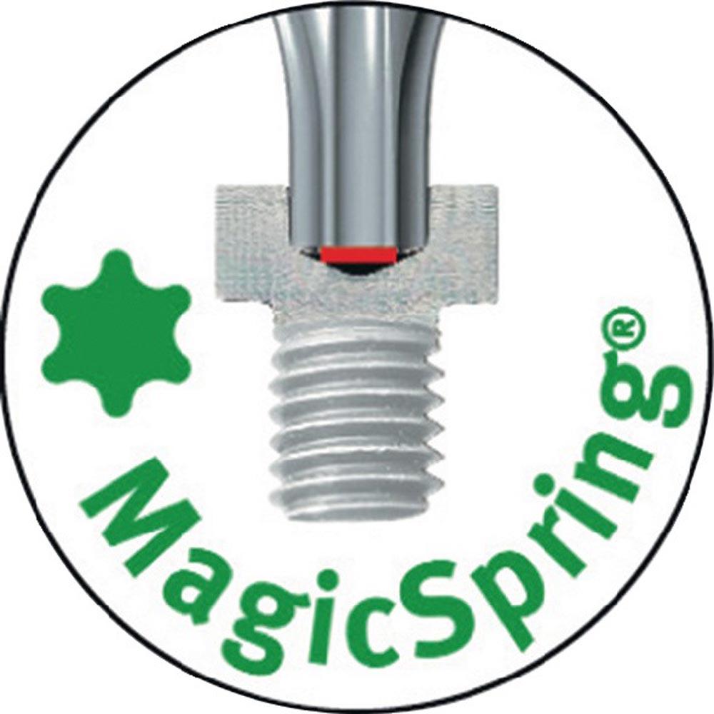 Schraubendreher MagicSpring Größe T 10 Klingenlänge 80 mm Mehrkomponentengriff Rundklinge