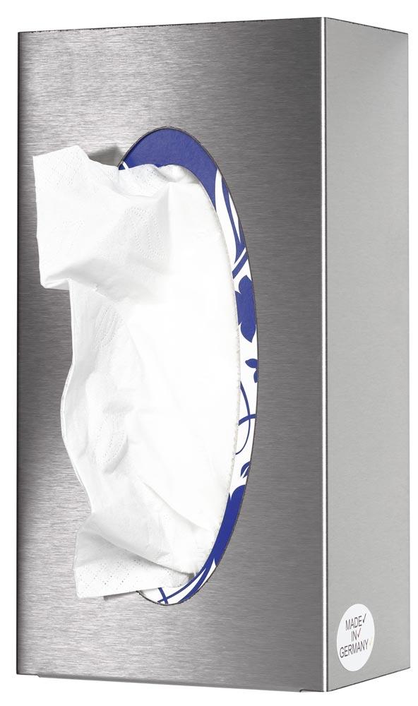Edelstahl Wandspender, 1-fach für Handschuhboxen, geschlossen, 250x130x80 mm, inkl. Befestigungsmaterial