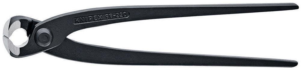 Monierzange Länge 220 mm poliert schwarz atramentiert