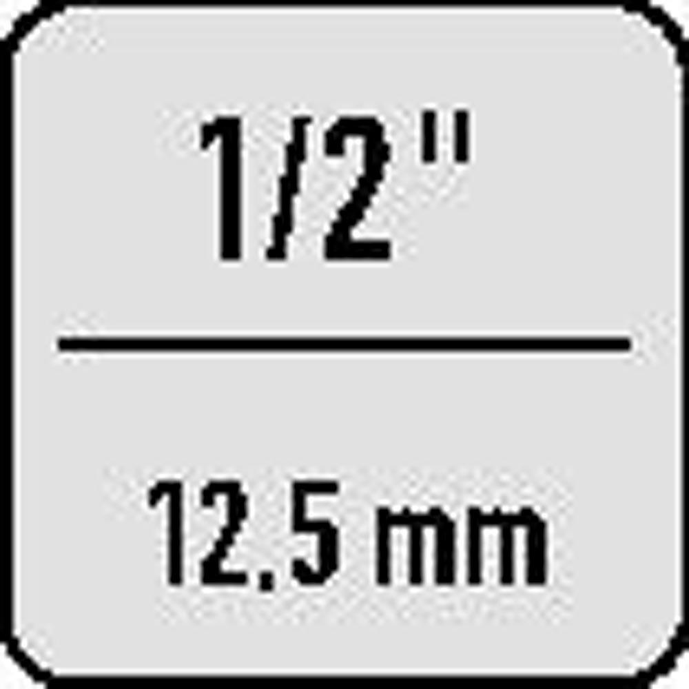 Steckschlüsselsatz 12-teilig SW 10/12/13/17/19/22/24/27/30/32 mm Antrieb 1/2  4-Kant