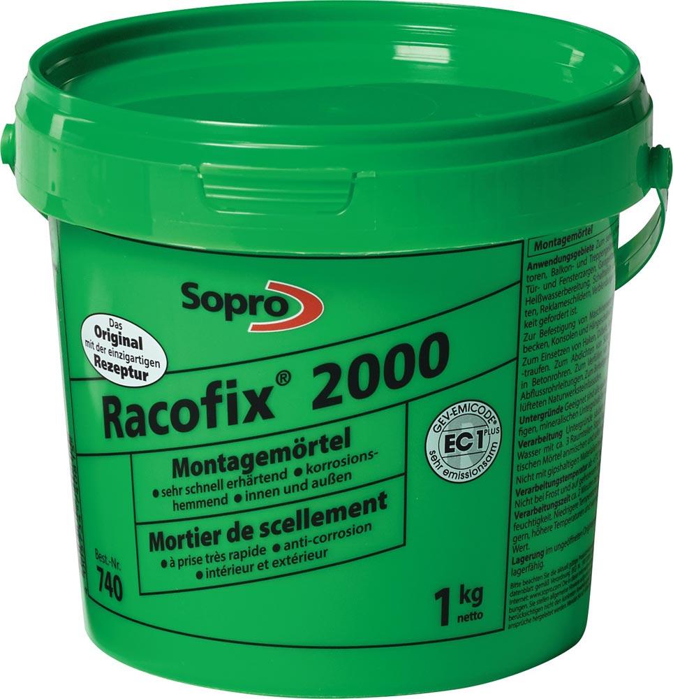 Montagemörtel Racofix® 2000 1:3 Raumteile (Wasser/Mörtel) 1 kg Eimer
