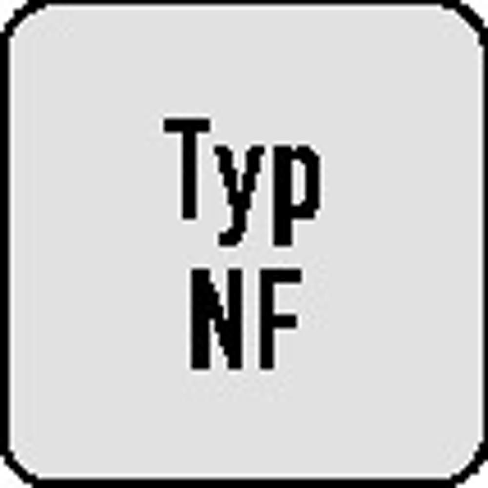 Schaftfräser DIN 6527 L Typ NF-UNI Nenn-Ø 12 mm VHM TiAlN 45  DIN 6535 HB Schneidenanzahl 4 lang