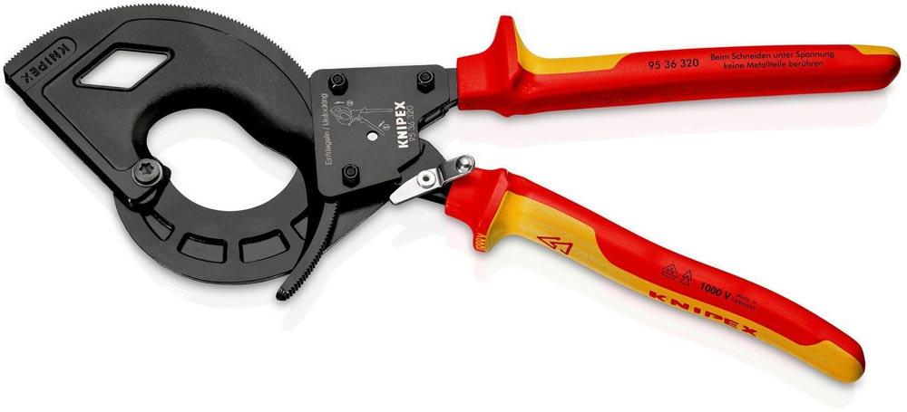 Kabelschneider Gesamtlänge 320 mm max. 60 (600 mm) mm poliert Mehrkomponenten-Hüllen VDE Kabelschneider Gesamtlänge 320 mm max. 60 (600 mm) mm poliert Mehrkomponenten-Hüllen VDE