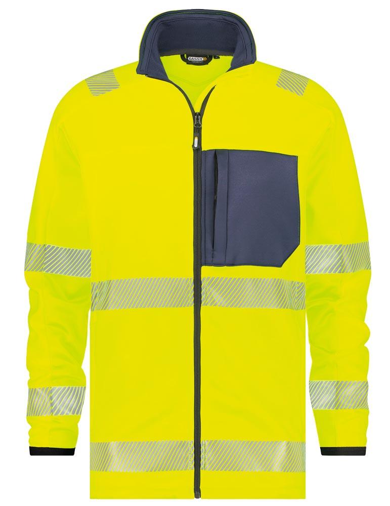 Warnschutz Jacke Camden, neongelb/dunkelblau, Gr. 4XL
