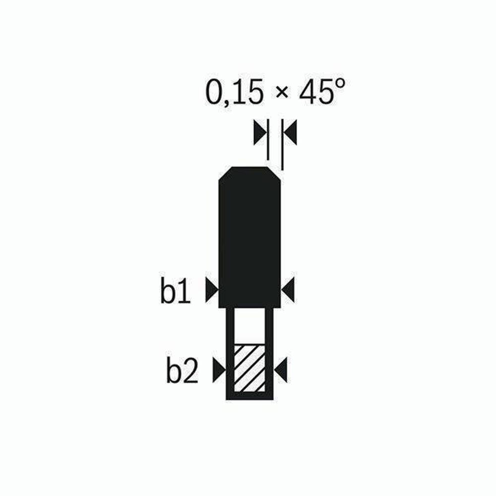 Kreissägeblatt Außen-Ø 165 mm Zähnezahl 4 TCG Bohrung 20 mm Schnittbreite 2,2 mm HM