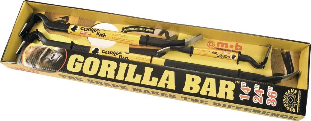 Nageleisenset Gorilla Bar Gesamtlänge 350 / 600 / 900 mm Inhalt 3-teilig