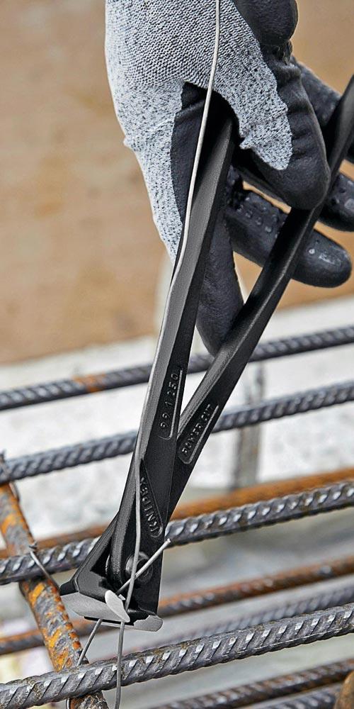 Kraftmonierzange Länge 300 mm poliert schwarz atramentiert
