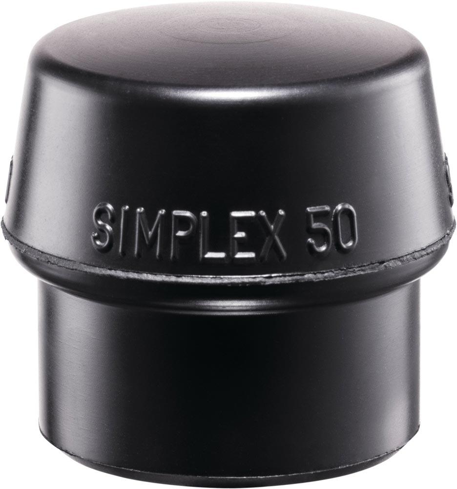 Schonhammerkopf SIMPLEX Kopf-Ø 30 mm Gummi schwarz mittelhart
