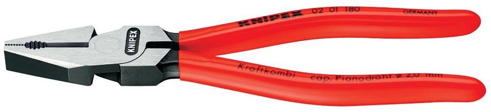 Kraftkombizange Länge 180 mm poliert Mehrkomponentenhüllen