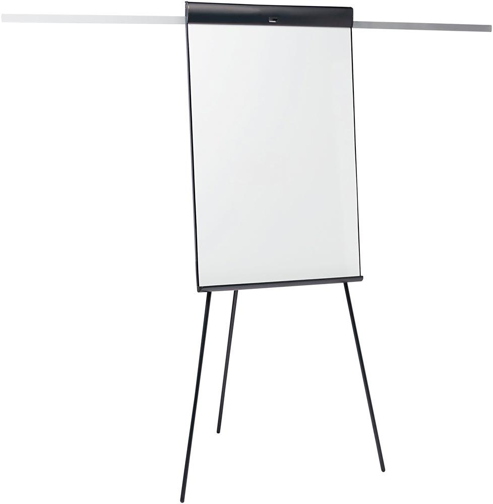 Flipchart, Tafel BxH 680x1050 mm, höhenverstellbar bis 1870 mm, 3-Bein-Gestell, anthrazit