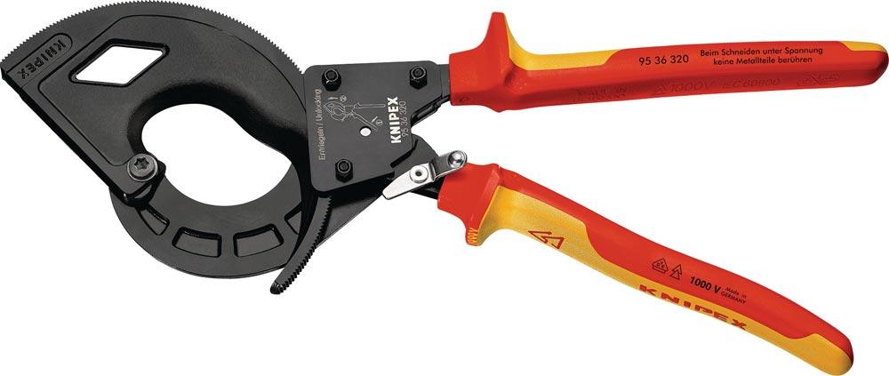 Kabelschneider Gesamtlänge 320 mm max. 60 (600 mm) mm poliert Mehrkomponenten-Hüllen VDE Kabelschneider Gesamtlänge 320 mm max. 60 (600 mm) mm poliert Mehrkomponenten-Hüllen VDE