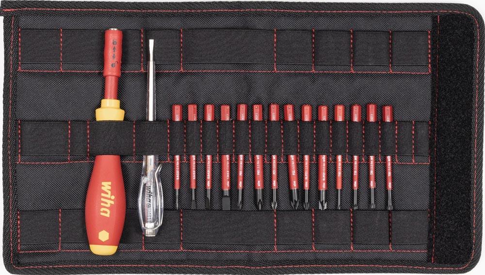 Schraubendrehersatz slimVario 16-teilig mit Wechselklingen VDE isoliert